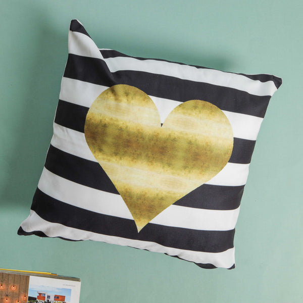 Heart Design Cushion Case