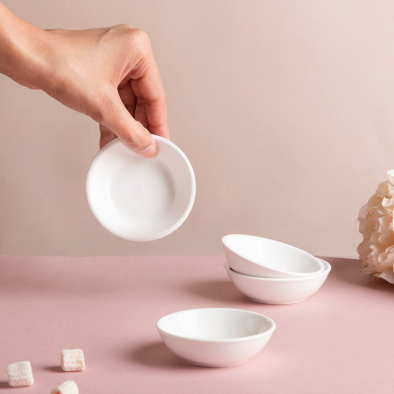 Small Plates Set of 4 - Serving plate, small plate, snacks plates | Plates for dining table & home decor