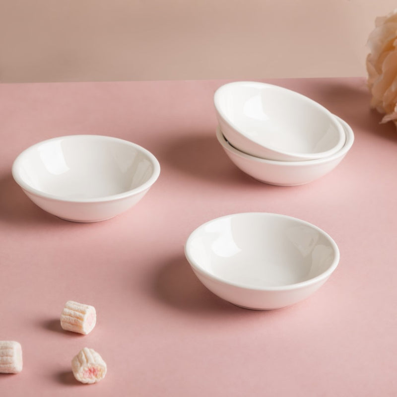 Small Plates Set of 4 - Serving plate, small plate, snacks plates | Plates for dining table & home decor