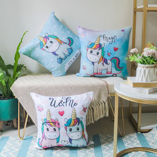 Cute Unicorn Car Cushion Cover Set of 3