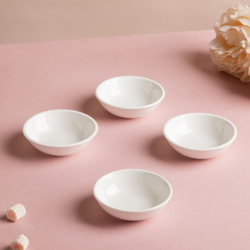 Small Plates Set of 4 - Serving plate, small plate, snacks plates | Plates for dining table & home decor