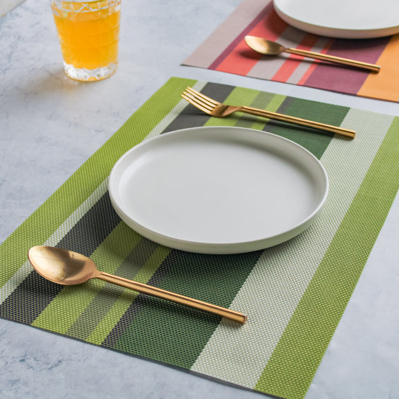Dinner Mat Striped Set of 4