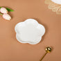 Moon White Daisy Dessert Plate 6 Inch - Serving plate, small plate, snacks plates | Plates for dining table & home decor