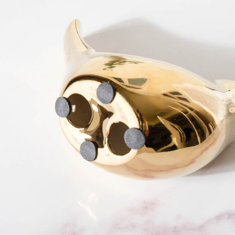 Ceramic Bird Showpiece Gold Set Of 2 - Showpiece | Home decor item | Room decoration item