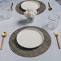 Round Placemat Dark Grey Set of 4