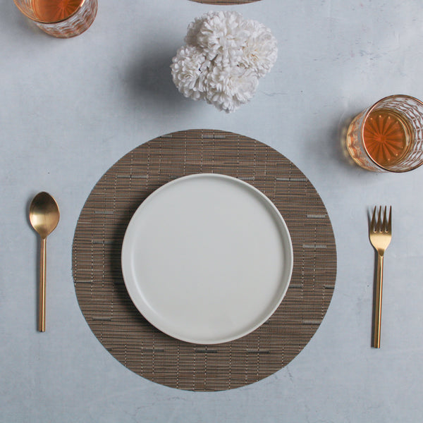 Round Placemat Solid Set of 4 - Bronze