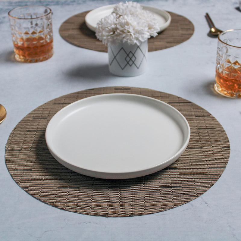 Round Placemat Bronze Set of 4