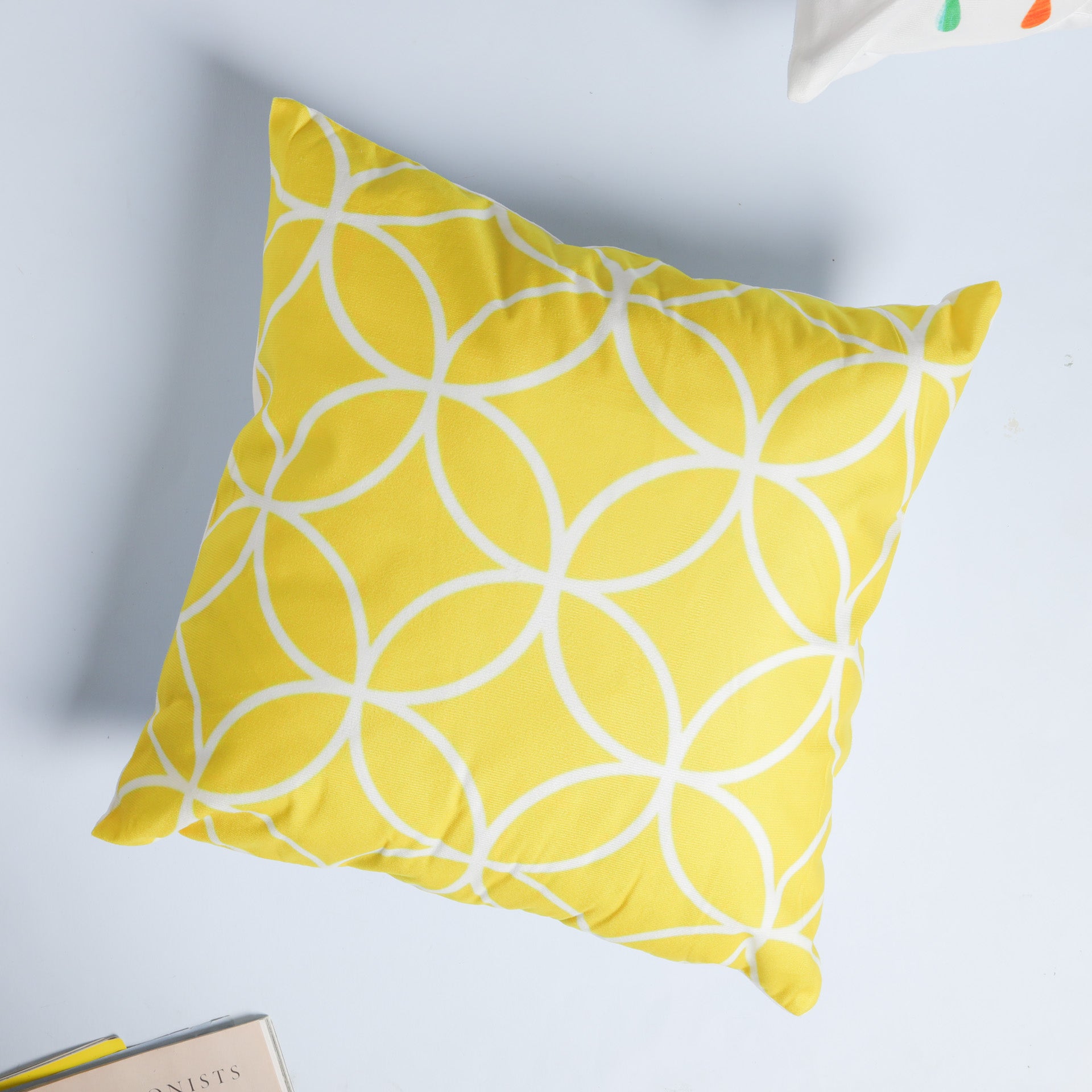 Bright yellow discount throw pillows