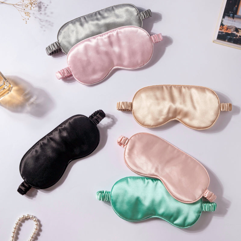 Luxury Sleep Satin Eye Mask Black