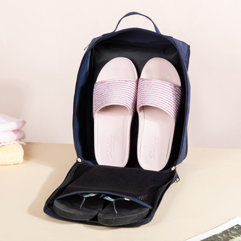 Ultra Lightweight Shoe Storage Bag Blue 9x12 Inch