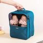 Waterproof Shoe Travel Bag Teal 9x12 Inch