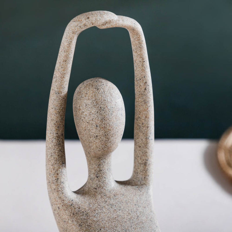 Yoga Showpiece Hands Raised - Showpiece | Home decor item | Room decoration item