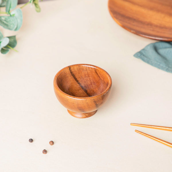 Acacia Round Dip Bowl - Bowl, ceramic bowl, dip bowls, chutney bowl, dip bowls ceramic | Bowls for dining table & home decor 