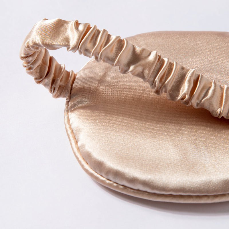 Luxury Sleep Satin Eye Mask Beige