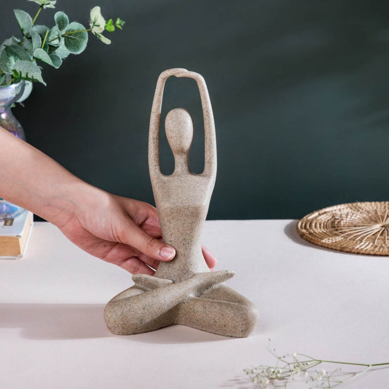 Yoga Showpiece Hands Raised - Showpiece | Home decor item | Room decoration item