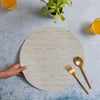 Round Placemat Solid Set of 4 - Cream