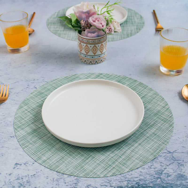 Round Placemat Mint Set of 4
