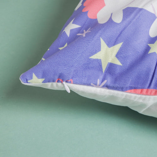 Blue Unicorn Cushion Case