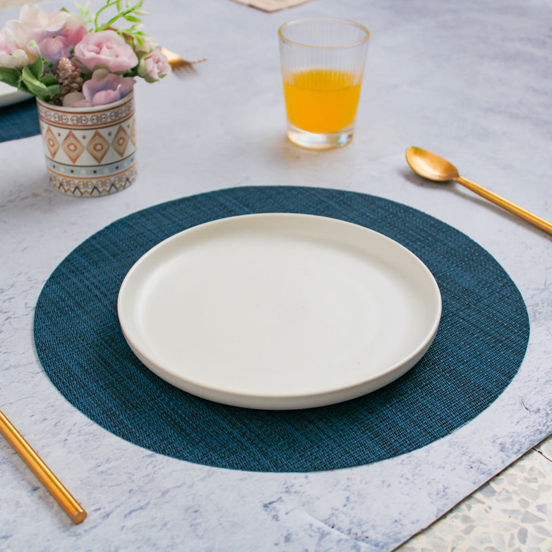 Round Placemat Blue Set of 4