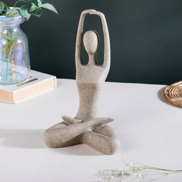 Yoga Showpiece Hands Raised - Showpiece | Home decor item | Room decoration item