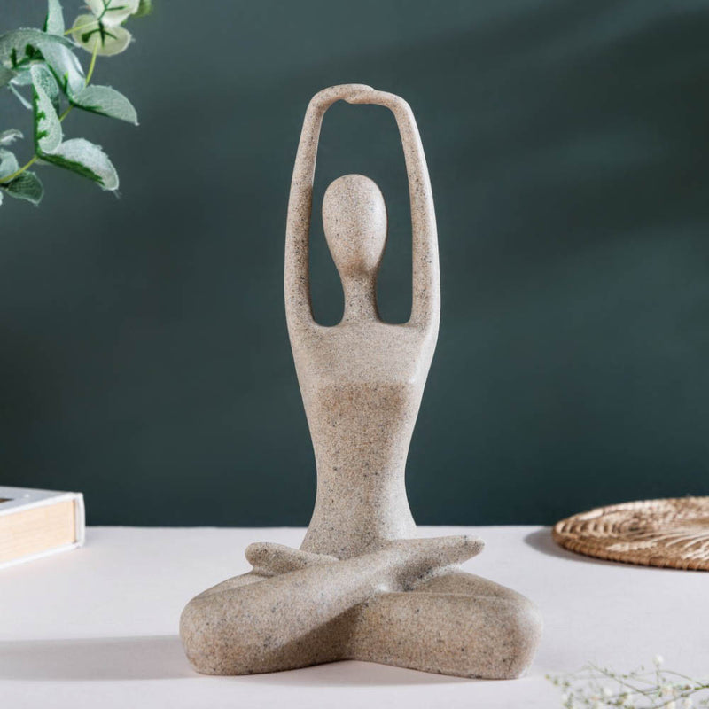 Yoga Showpiece Hands Raised - Showpiece | Home decor item | Room decoration item