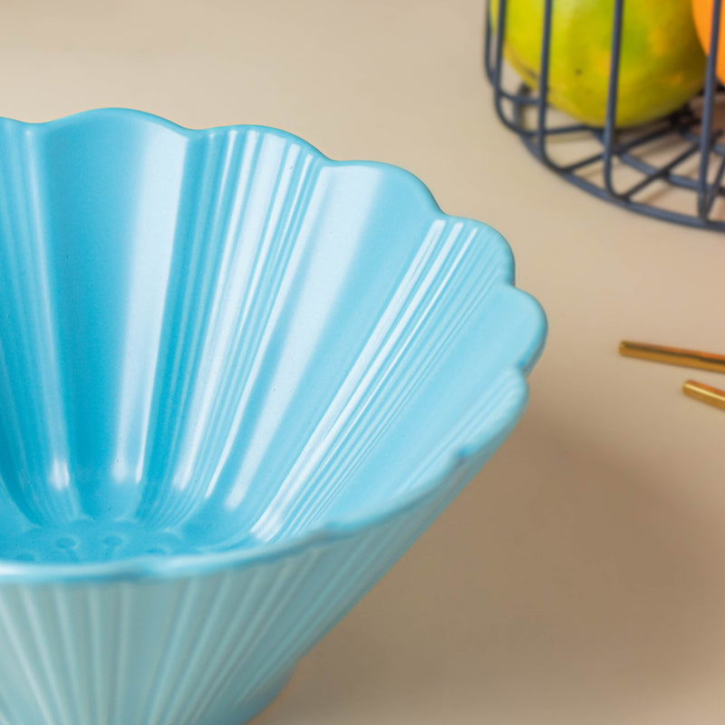 Blue Muffin Ramen Bowl 600 ml - Soup bowl, ceramic bowl, ramen bowl, serving bowls, salad bowls, noodle bowl | Bowls for dining table & home decor