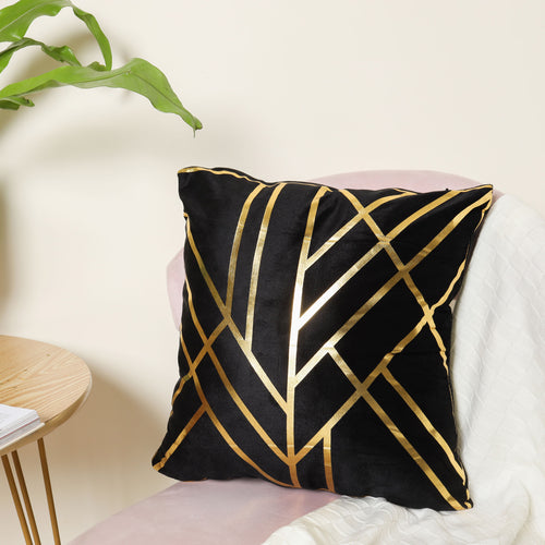 Black And Gold Cushion Case