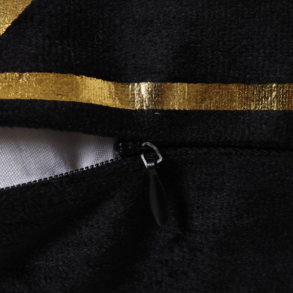 Black And Gold Cushion Case