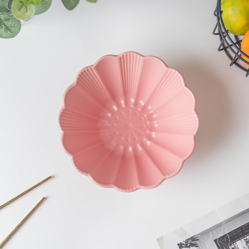 Very Berry Fluted Ramen Bowl 600 ml - Soup bowl, ceramic bowl, ramen bowl, serving bowls, salad bowls, noodle bowl | Bowls for dining table & home decor