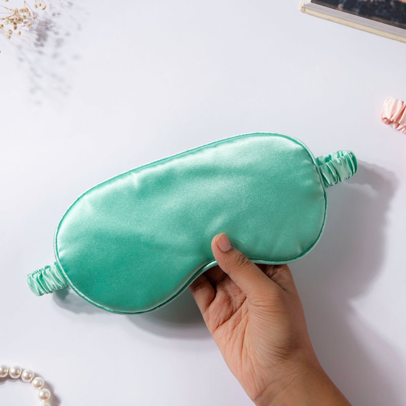 Luxury Sleep Satin Eye Mask Blue