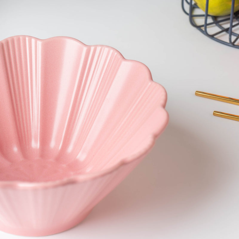 Very Berry Fluted Ramen Bowl 600 ml - Soup bowl, ceramic bowl, ramen bowl, serving bowls, salad bowls, noodle bowl | Bowls for dining table & home decor