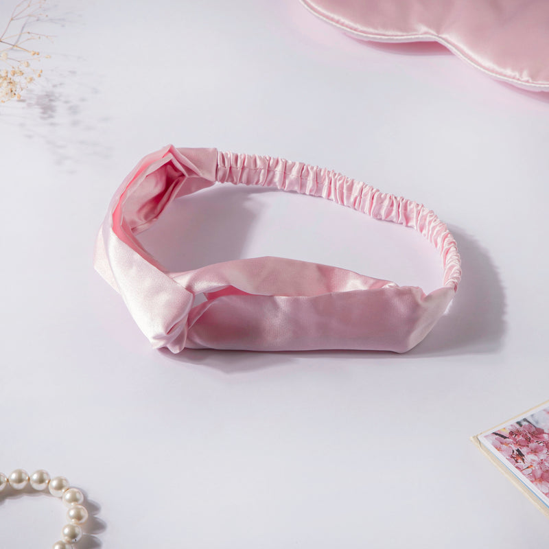 Cotton Candy Pink Satin Hair Band