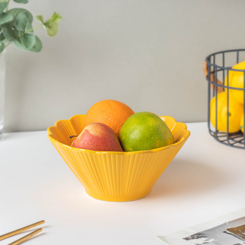 Sunny Side Up Ramen Bowl 600 ml - Soup bowl, ceramic bowl, ramen bowl, serving bowls, salad bowls, noodle bowl | Bowls for dining table & home decor