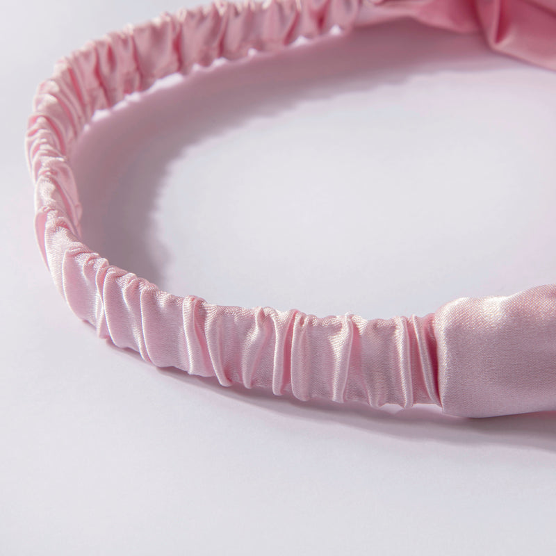 Cotton Candy Pink Satin Hair Band