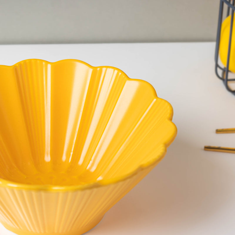 Sunny Side Up Ramen Bowl 600 ml - Soup bowl, ceramic bowl, ramen bowl, serving bowls, salad bowls, noodle bowl | Bowls for dining table & home decor