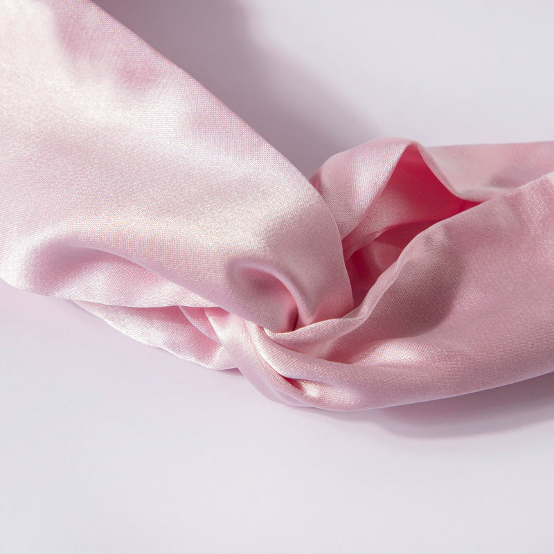 Cotton Candy Pink Satin Hair Band