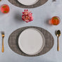 Oval Dining Table Mat - Brown Grey