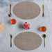 Oval Dining Table Mat - Beige