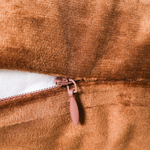 Brown Velvet Cushion Case