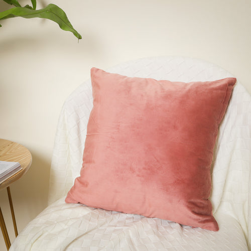 Dusky Pink Velvet Cushion Case