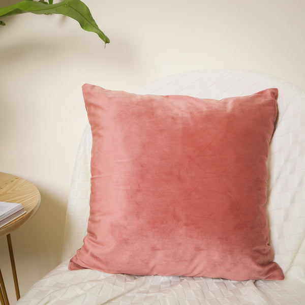 Dusky Pink Velvet Cushion Case