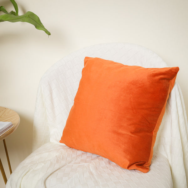 Tangerine Velvet Cushion Case