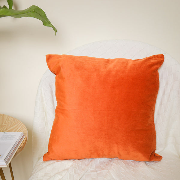 Tangerine Velvet Cushion Case