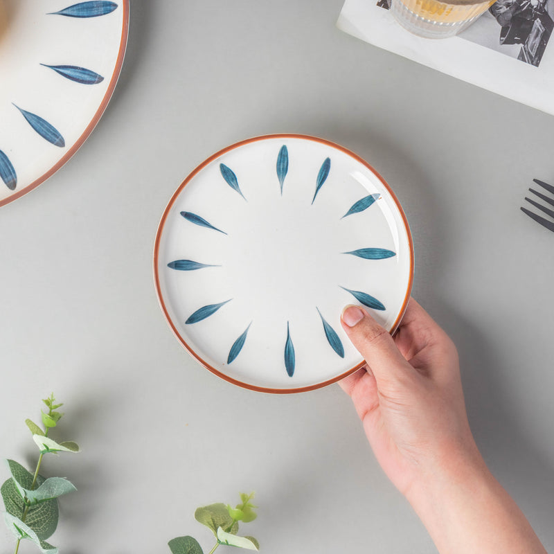 Teardrop Snack Plate Blue 6 Inch - Serving plate, snack plate, dessert plate | Plates for dining & home decor