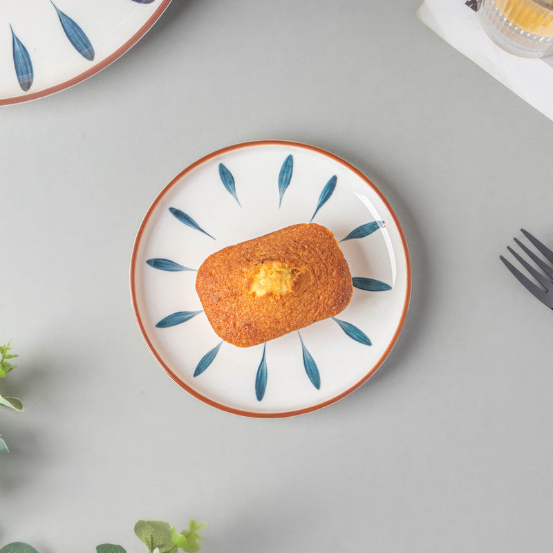 Teardrop Snack Plate Blue 6 Inch - Serving plate, snack plate, dessert plate | Plates for dining & home decor