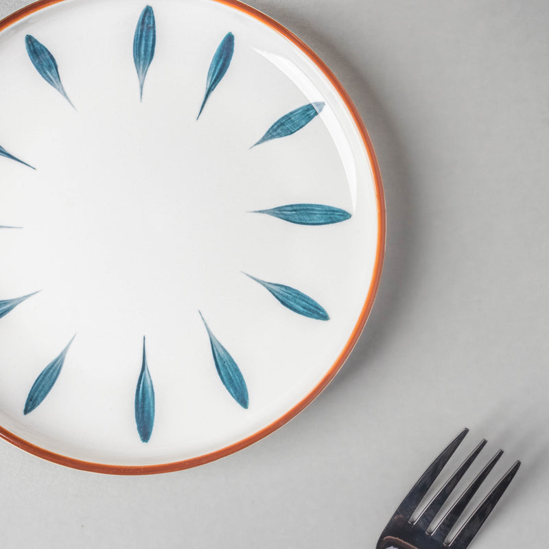 Teardrop Snack Plate Blue 6 Inch - Serving plate, snack plate, dessert plate | Plates for dining & home decor
