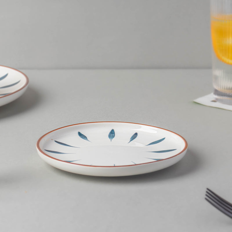 Teardrop Snack Plate Blue 6 Inch - Serving plate, snack plate, dessert plate | Plates for dining & home decor