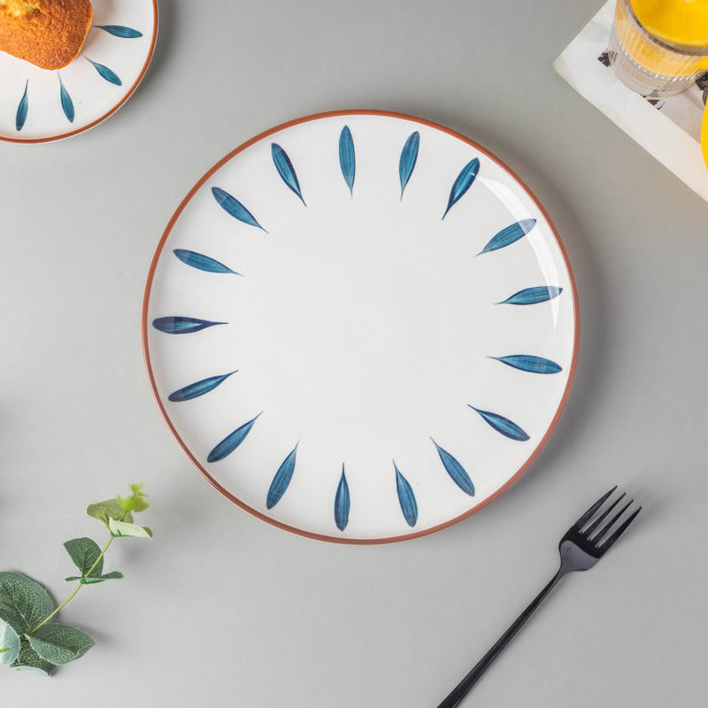 Teardrop Dinner Plate Blue 10 Inch - Serving plate, snack plate, ceramic dinner plates| Plates for dining table & home decor