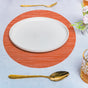 Oval Table Mat Orange Set of 2