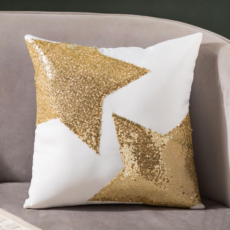 Festive Celestial Cushion Cover Set Of 2 16x16 Inch